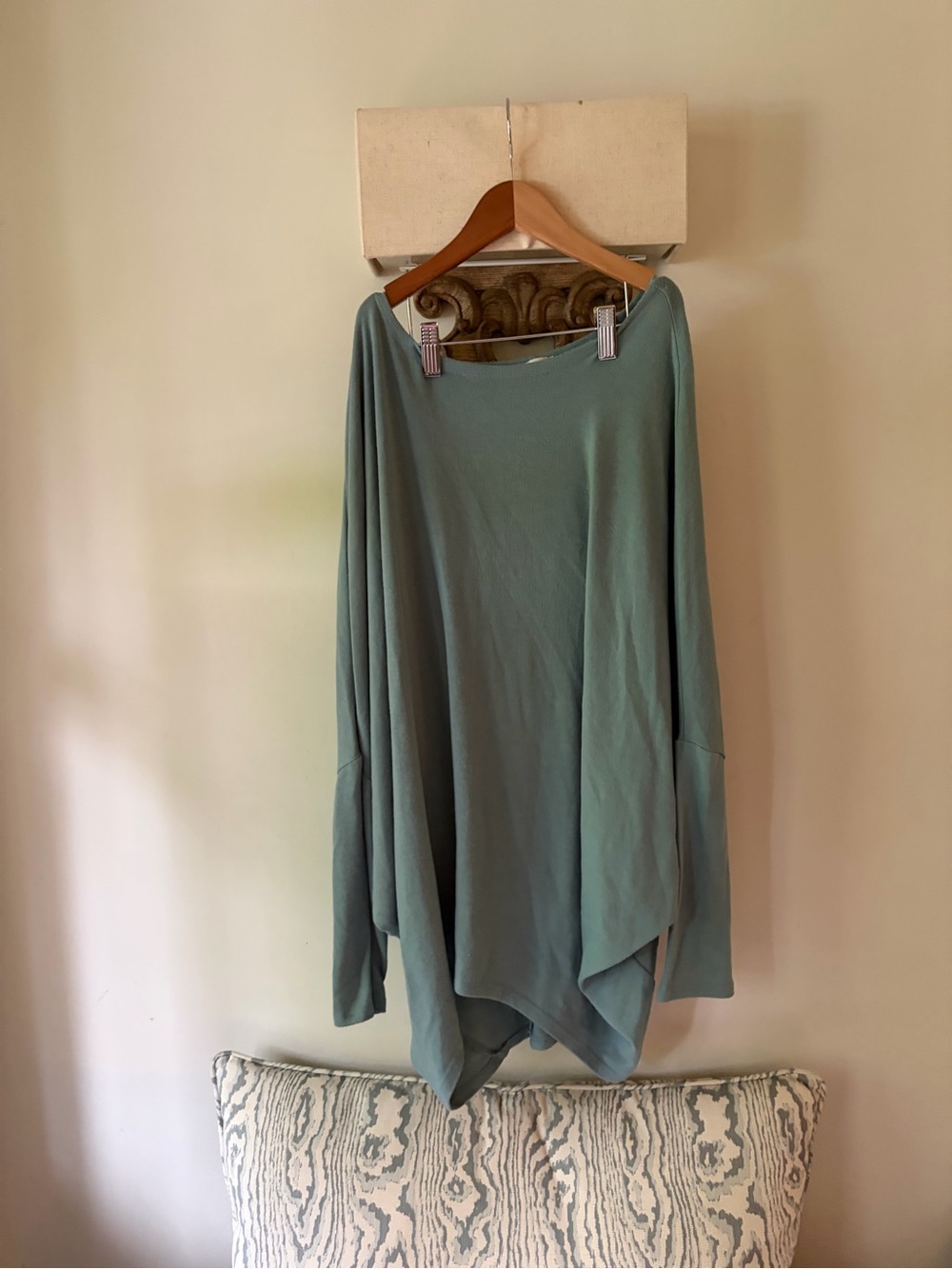 Women's Jodifl Sage Green Draped Long Sleeve Top